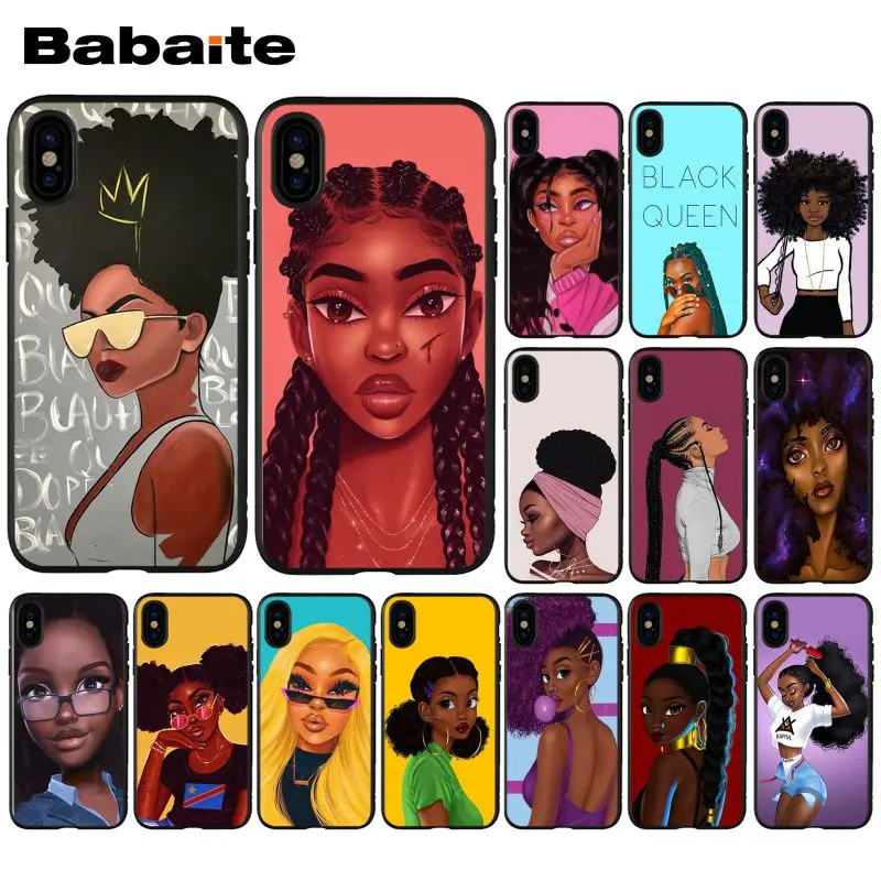 Babaite African Beauty Afro Puffs Black Girl High Quality Phone Case for Apple iPhone 8 7 6 6S Plus X XS MAX 5 5S SE XR Cover
Babaite African Beauty Afro Puffs Black Girl High Quality Phone Case for Apple iPhone 8 7 6 6S Plus X XS MAX 5 5S SE XR Cover