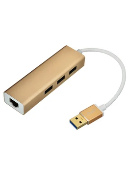 Aluminum alloy USB 3.0 to RJ45 Gigabit 10/100/1000Mbps Ethernet Adapter+USB 3.0 HUB for Notebook/ Laptop No Need Driver
Aluminum alloy USB 3.0 to RJ45 Gigabit 10/100/1000Mbps Ethernet Adapter+USB 3.0 HUB for Notebook/ Laptop No Need Driver