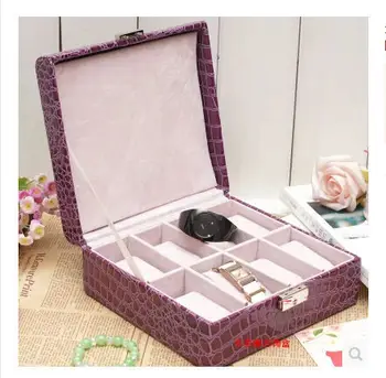 new Wrist Watch Display Storage Organizer Box Container 8Cell Leather Windowed Case watch box 8cells SBH007 
new Wrist Watch Display Storage Organizer Box Container 8Cell Leather Windowed Case watch box 8cells SBH007