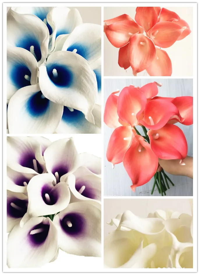 90PCS REAL TOUCH PU FLOWERS Blue Heart/ Purple Heart/White/Coral Calla lily White Calla FOR WEDDING BRIDAL BOUQUETS CENTERPIECES
90PCS REAL TOUCH PU FLOWERS Blue Heart/ Purple Heart/White/Coral Calla lily White Calla FOR WEDDING BRIDAL BOUQUETS CENTERPIECES