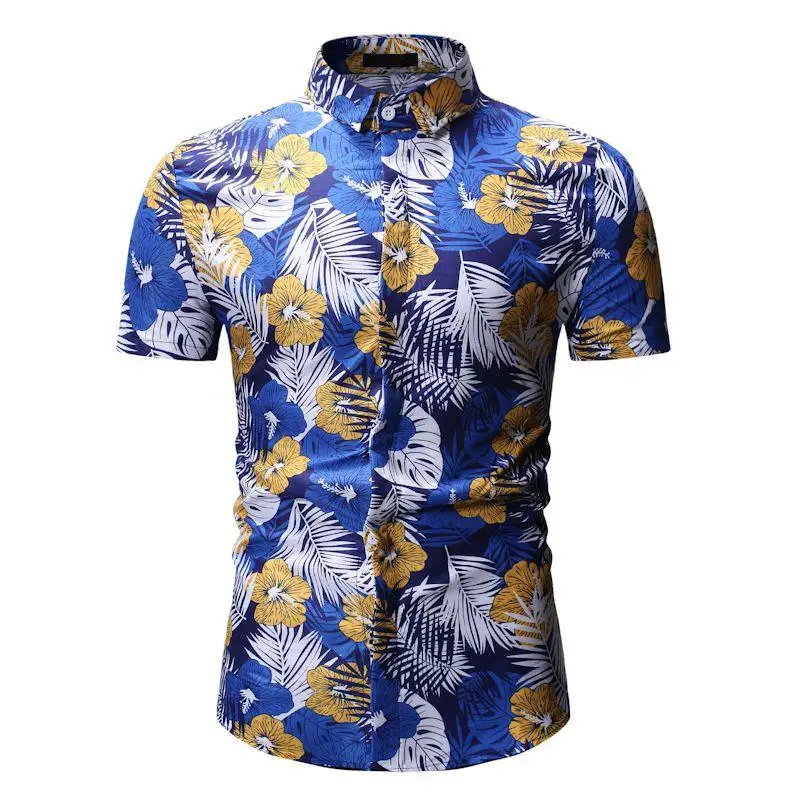 Mens Clothing Slim fit Mens Dress Shirts Plant Flower Short sleeve Flower Hawaiian Shirt Blouse Men Floral
Mens Clothing Slim fit Mens Dress Shirts Plant Flower Short sleeve Flower Hawaiian Shirt Blouse Men Floral