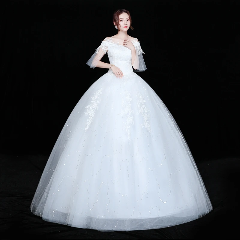 Wedding Dresses Bride New Style Lace Up Dress Flral Ball Gowns | Свадьбы и торжества
