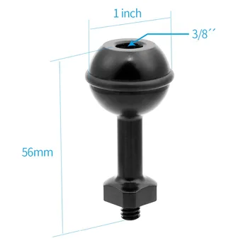 1/4inch Screw Ball Head Adapter with CNC Small Tripod Mount Kit for GoPro 6 5 4 Sjcam yi Sony Action Camera Diving Accessories
1/4inch Screw Ball Head Adapter with CNC Small Tripod Mount Kit for GoPro 6 5 4 Sjcam yi Sony Action Camera Diving Accessories