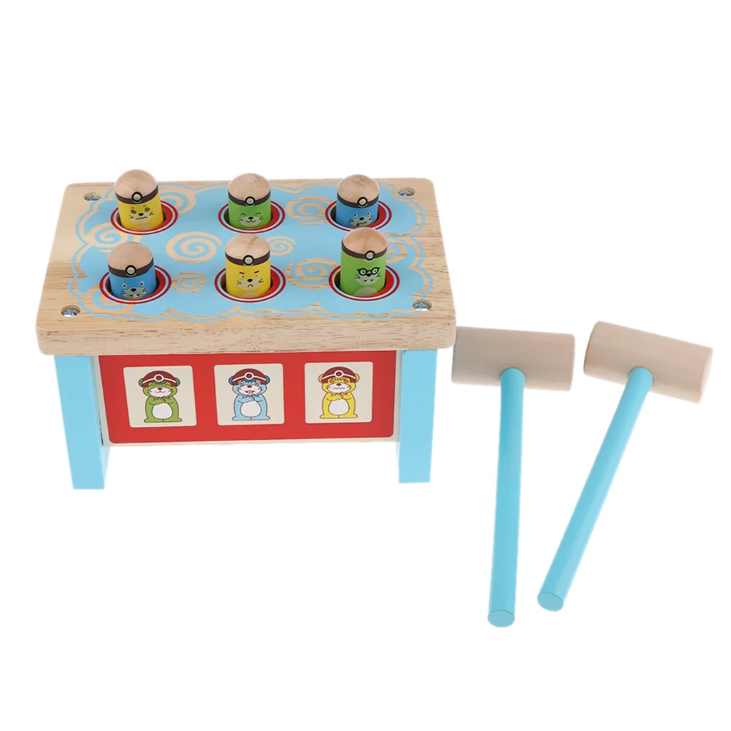 Pound Tap Bench with 2 Wallets Durable Wooden Pounding Toy for Toddlers, Multifunctional Bright Colours
Pound Tap Bench with 2 Wallets Durable Wooden Pounding Toy for Toddlers, Multifunctional Bright Colours