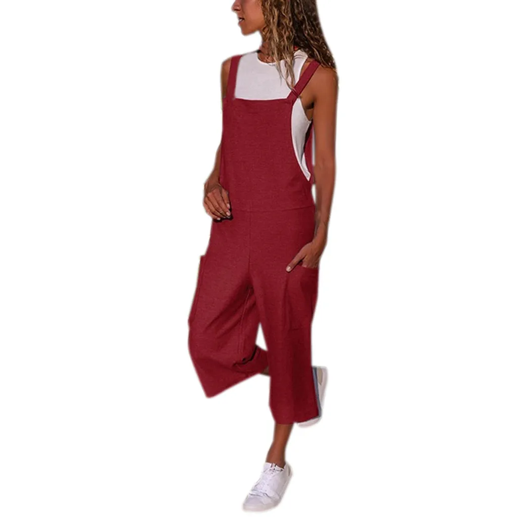 Fashion Women Girls Loose Solid Jumpsuit Strap Dungaree Harem Trousers Ladies Overall Pants Casual Playsuits Plus Size 7.15
Fashion Women Girls Loose Solid Jumpsuit Strap Dungaree Harem Trousers Ladies Overall Pants Casual Playsuits Plus Size 7.15
