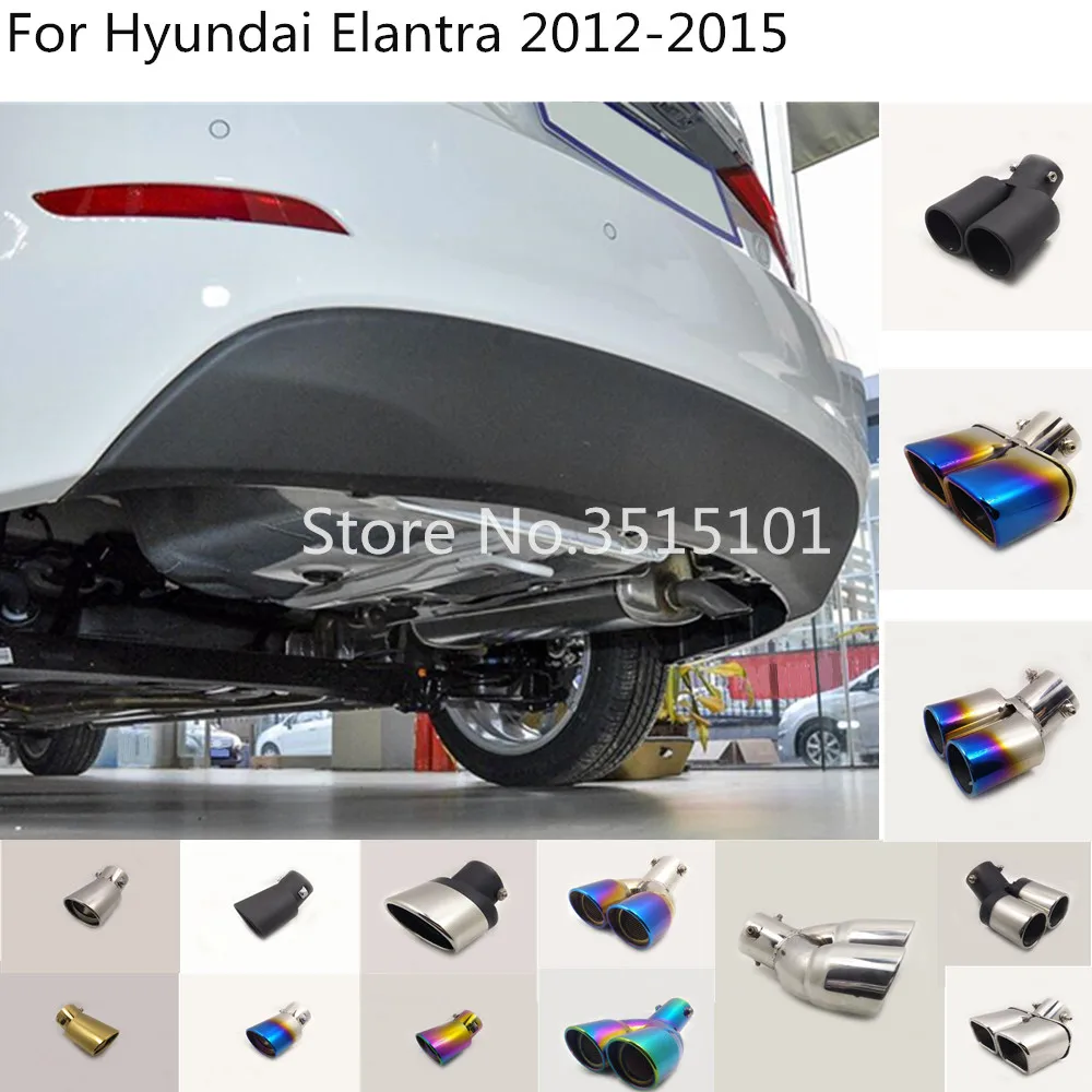 car body styling cover Stainless steel muffler pipe outlet dedicate exhaust tip tail For Hyundai Elantra 2012 2013 2014 2015
car body styling cover Stainless steel muffler pipe outlet dedicate exhaust tip tail For Hyundai Elantra 2012 2013 2014 2015