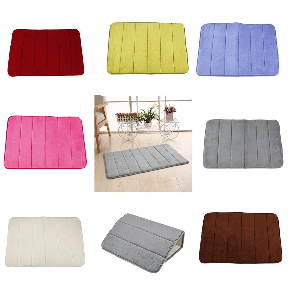 Bathroom Memory Foam Bath Mat Absorbent Carpet Floor Soft Rug Mats Non Slip Bathroom Soft Coral Fleece Carpets Hot Sale
Bathroom Memory Foam Bath Mat Absorbent Carpet Floor Soft Rug Mats Non Slip Bathroom Soft Coral Fleece Carpets Hot Sale