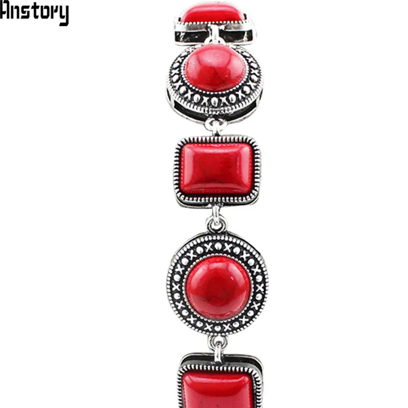 Round Oblong Synthetic Red Turquoises Bracelet For Women Vintage Antique Silver Plated Cocktail Fashion Jewelry TB118
Round Oblong Synthetic Red Turquoises Bracelet For Women Vintage Antique Silver Plated Cocktail Fashion Jewelry TB118