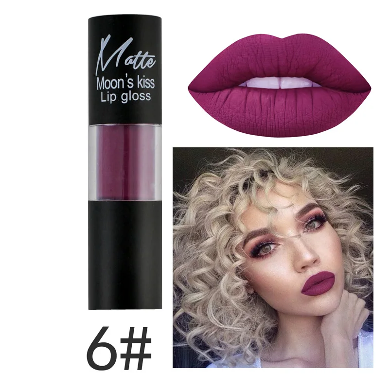 Moon's Kiss liquid lipstick batom matte purple blue red lip gloss velvet matte surface waterproof long lasting lip tint HF011
Moon's Kiss liquid lipstick batom matte purple blue red lip gloss velvet matte surface waterproof long lasting lip tint HF011
