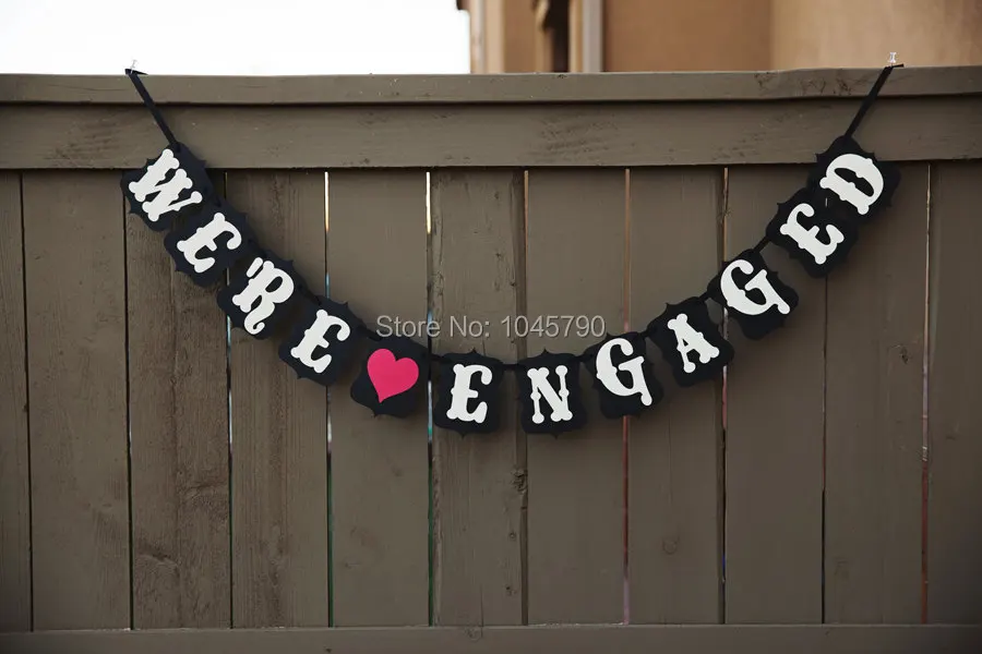 Free Shipping 1 X WE'RE ENGAGED Banner Wedding Photo Props Engage Party Photography Decoration
Free Shipping 1 X WE'RE ENGAGED Banner Wedding Photo Props Engage Party Photography Decoration