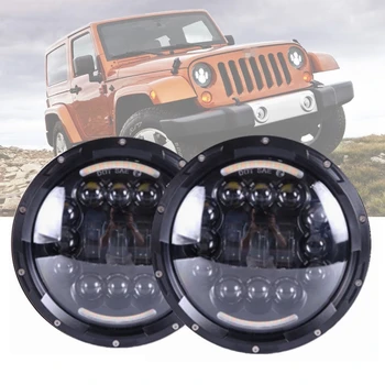 Marlaa 7 inch Led Headlights Halo Headlamp Angle Eyes with Hi/Lo Beam and DRL for Jeep Wrangler 97-2016 JK TJ LJ CJ Hummer H1 H2
Marlaa 7 inch Led Headlights Halo Headlamp Angle Eyes with Hi/Lo Beam and DRL for Jeep Wrangler 97-2016 JK TJ LJ CJ Hummer H1 H2