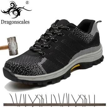 2019 Fashion Men's Outdoor Shoes Breathable Mesh Steel Toe Cap Work Safety Boots Men Anti-slip Puncture Proof protect Shoes
2019 Fashion Men's Outdoor Shoes Breathable Mesh Steel Toe Cap Work Safety Boots Men Anti-slip Puncture Proof protect Shoes