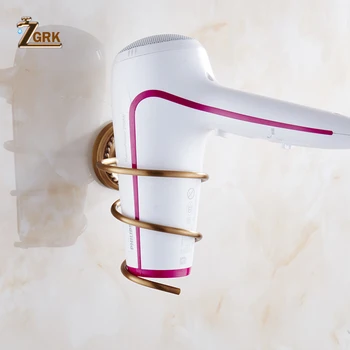 ZGRK Antique Brass Finish Wall Mounted Hair Dryer Stand Hotel Bathroom Shelves Shelf Storage Hairdryer Rack Holder Hanger 
ZGRK Antique Brass Finish Wall Mounted Hair Dryer Stand Hotel Bathroom Shelves Shelf Storage Hairdryer Rack Holder Hanger