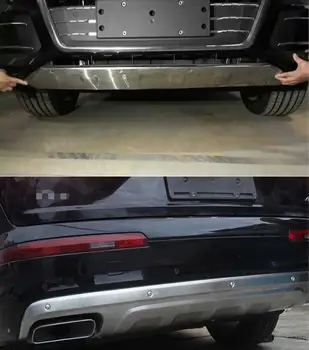 For Audi Q7 2016.2017.2018 Front + Rear Bumper Diffuser Stainless steel Bumpers Guard skid plate car accessories
For Audi Q7 2016.2017.2018 Front + Rear Bumper Diffuser Stainless steel Bumpers Guard skid plate car accessories