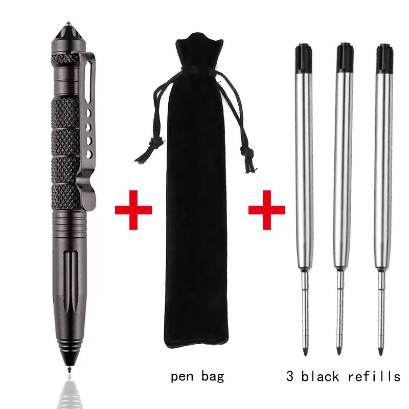 High quality defensive tactical pen self-defense pen multi-function aviation aluminum alloy non-slip portable camping ball pen
High quality defensive tactical pen self-defense pen multi-function aviation aluminum alloy non-slip portable camping ball pen