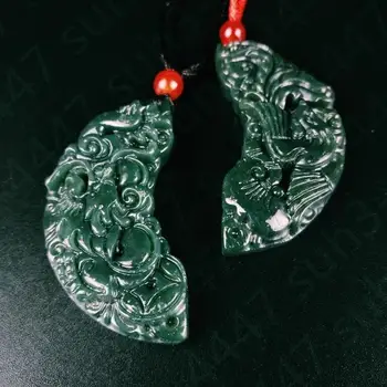 Beautiful Certified Natural Hetian Jade Dragon Phoenix Couple Pendant Charm Jewelry Hot sell free shipping
Beautiful Certified Natural Hetian Jade Dragon Phoenix Couple Pendant Charm Jewelry Hot sell free shipping