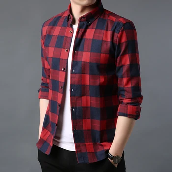 2020 Fall New Fashion Brand Designer Shirt Men Top Grade Long Sleeve Slim Fit Street Wear Plaid Workout Red Collar Casual Clothe
2020 Fall New Fashion Brand Designer Shirt Men Top Grade Long Sleeve Slim Fit Street Wear Plaid Workout Red Collar Casual Clothe