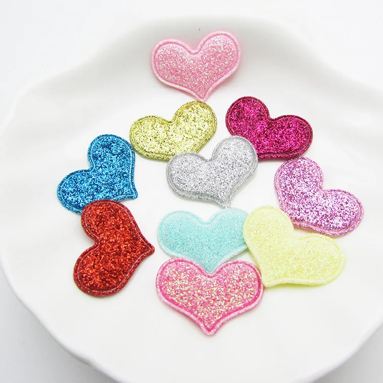 Sew on 2.5*2CM 100pcs/lot Shiny heart Padded Appliques for Cloth Decoration, Angel wing Hair Accessories
Sew on 2.5*2CM 100pcs/lot Shiny heart Padded Appliques for Cloth Decoration, Angel wing Hair Accessories