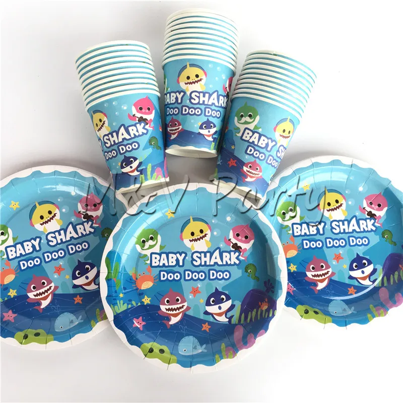 60pcs/lot Blue Baby Shark Party Disposable Tableware Set Paper Cup 7inch Plates Set Baby Shark Party Decoration Supplies
60pcs/lot Blue Baby Shark Party Disposable Tableware Set Paper Cup 7inch Plates Set Baby Shark Party Decoration Supplies
