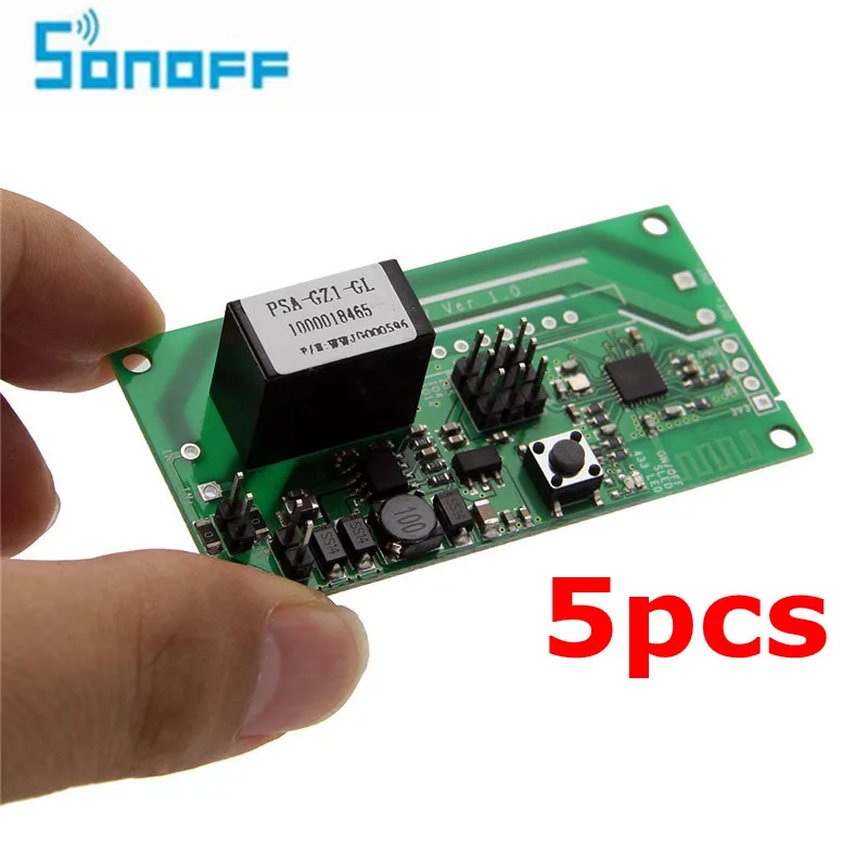 5 PCS SONOFF SV DC 5V-24V 80MHz / 160MHz 32bit Wireless Switch SV(safe voltage) Module Wi-Fi Switches Remote Control Smart Home
5 PCS SONOFF SV DC 5V-24V 80MHz / 160MHz 32bit Wireless Switch SV(safe voltage) Module Wi-Fi Switches Remote Control Smart Home