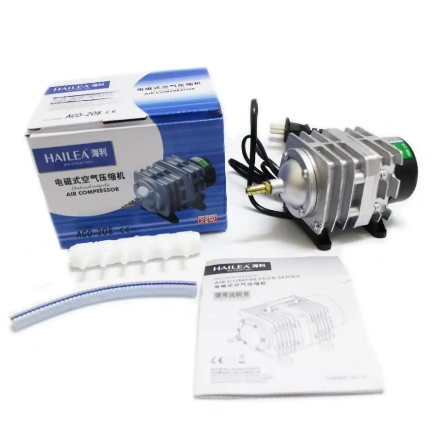 AC 220V 45L/min 18W Hailea ACO-208 Electromagnetic Air Compressor,aquarium air pump,aquaarium and laser cutter&engraver
AC 220V 45L/min 18W Hailea ACO-208 Electromagnetic Air Compressor,aquarium air pump,aquaarium and laser cutter&engraver