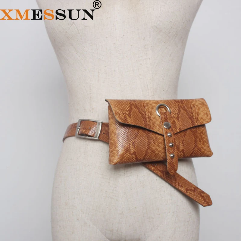 XMESSUN Python Belt Bag Snake Waist Bag Fanny Pack Women Luxury Brand Leather Black Color 2019 Hight Quality Drop Shipping H06
XMESSUN Python Belt Bag Snake Waist Bag Fanny Pack Women Luxury Brand Leather Black Color 2019 Hight Quality Drop Shipping H06