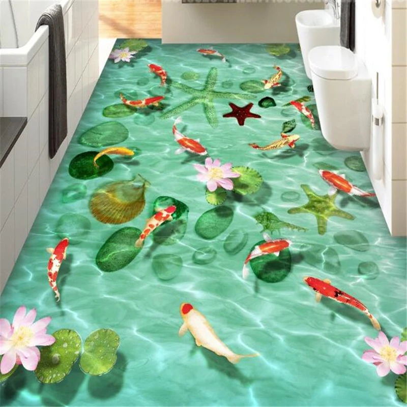 beibehang Customized large floor painting 3d self-adhesive mulch stone shell sea star squid lotus 3D floor tile decorative floor
beibehang Customized large floor painting 3d self-adhesive mulch stone shell sea star squid lotus 3D floor tile decorative floor