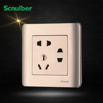 champagne 7 poles 2gang 2 pin US type 1 gang 3 pins 16A wall switch socket outlet
champagne 7 poles 2gang 2 pin US type 1 gang 3 pins 16A wall switch socket outlet