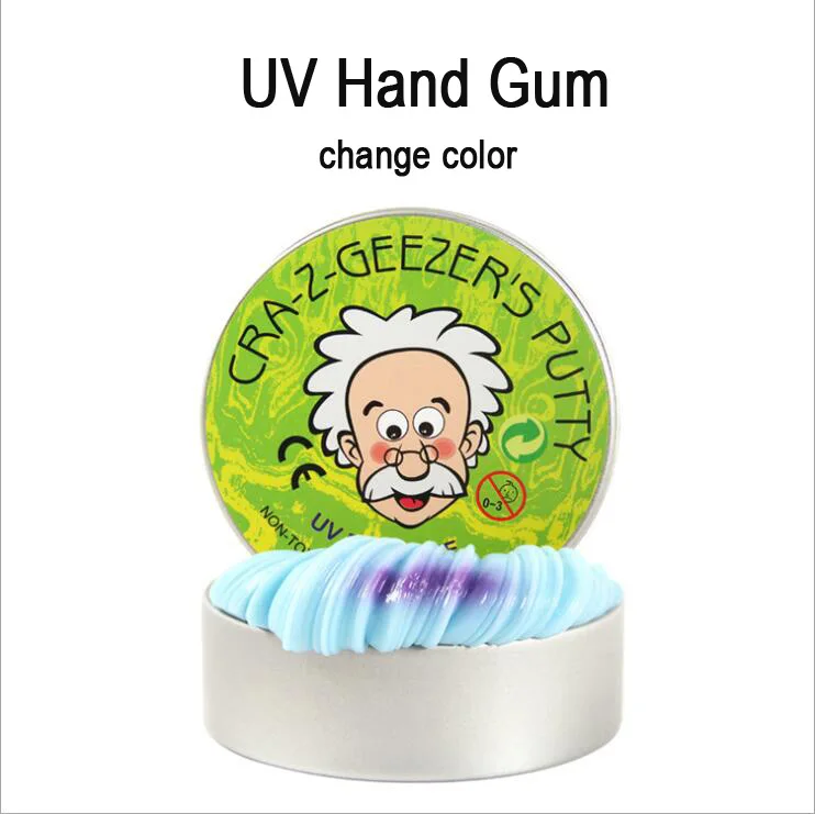 

Yant Jouet UV Change colour Hand Gum Slime Toys Clay Air Dry Plasticine Light Soft Polymer putty Jumping DIY Playdough for Kids