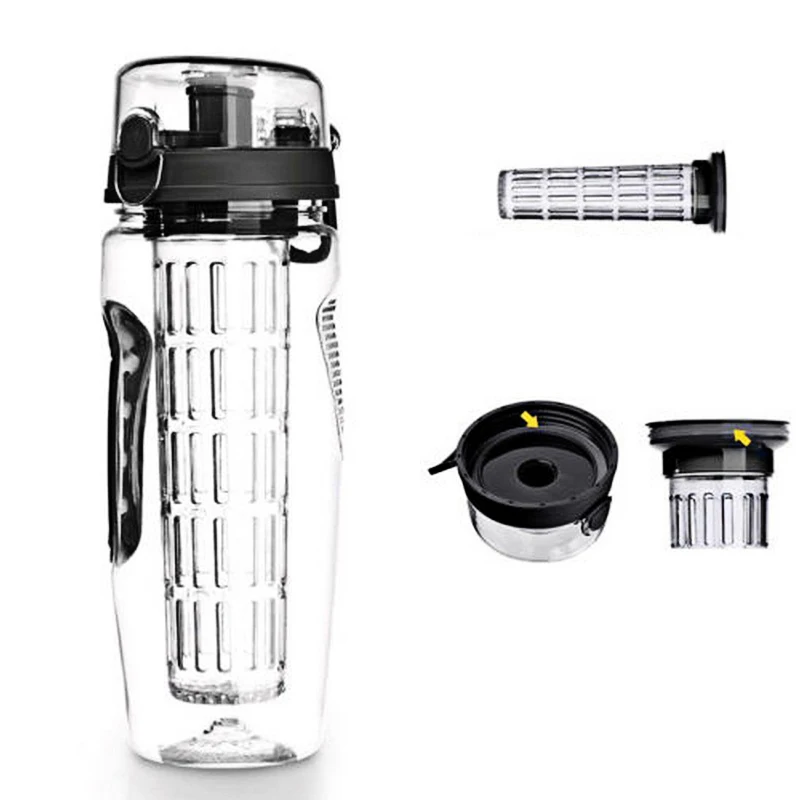 1000ML Portable Drinkware Bottle Bicycle Water Kettle Fruit Juice Infuser Shaker Botella De Agua for Outdoor Sports 32oz
1000ML Portable Drinkware Bottle Bicycle Water Kettle Fruit Juice Infuser Shaker Botella De Agua for Outdoor Sports 32oz