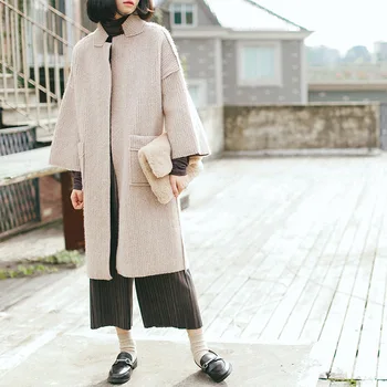 Real Time Korean Autumn And Winter New Pattern Temperament Long Fund Woolen Overcoat
Real Time Korean Autumn And Winter New Pattern Temperament Long Fund Woolen Overcoat