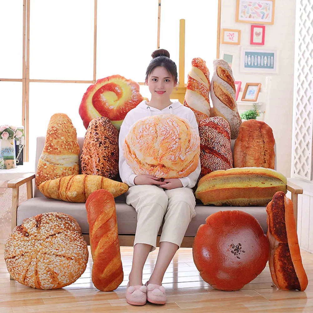 50cm Simulation Butter Bread Meat Floss Sesame Pillows Lifelike Food Plush Croissant Doughnuts Snack Decoration Backrest Cushion
50cm Simulation Butter Bread Meat Floss Sesame Pillows Lifelike Food Plush Croissant Doughnuts Snack Decoration Backrest Cushion