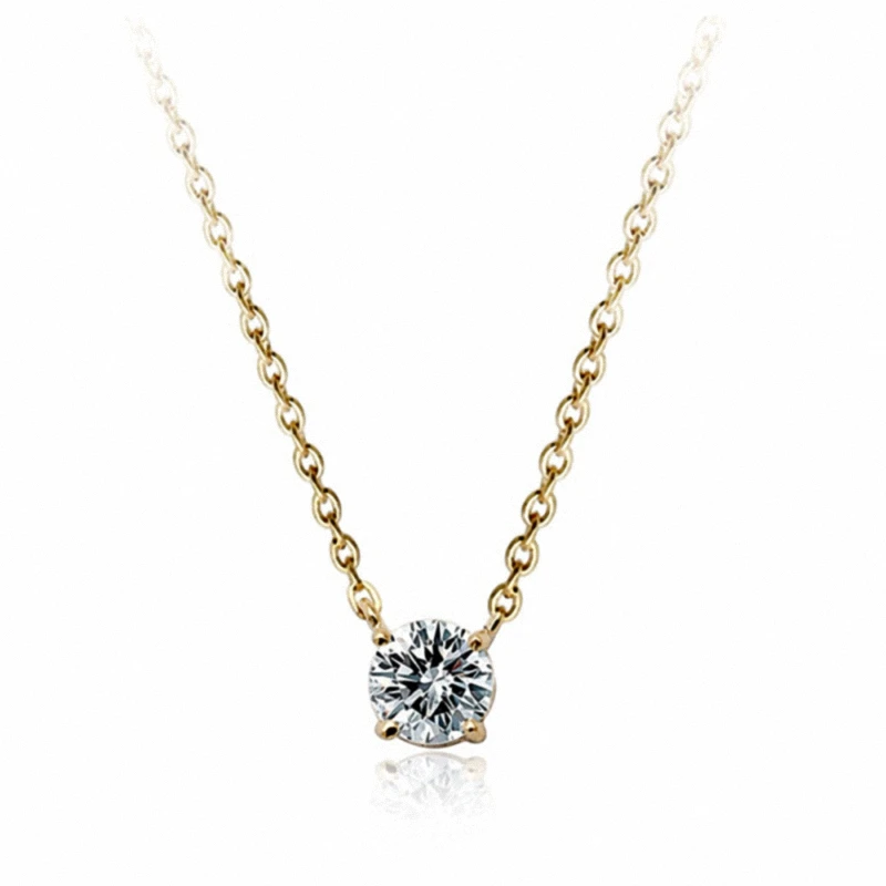 Dan's Element Brand Austrian Zirconia Copper Fashion Top Quality Simple Four Claw Necklace Heathy Anti Allergies #RG61334
Dan's Element Brand Austrian Zirconia Copper Fashion Top Quality Simple Four Claw Necklace Heathy Anti Allergies #RG61334