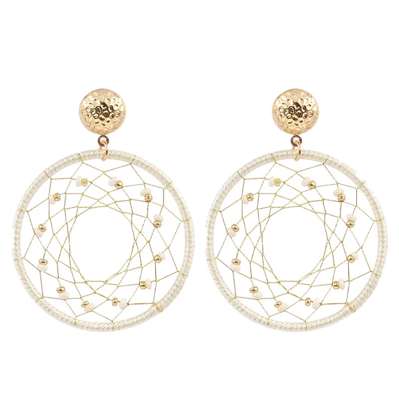 Bohemian Dream Catcher Earrings For Women Handmade Vintage Round Circle Drop Earring Jewelry Ornaments Accessories
Bohemian Dream Catcher Earrings For Women Handmade Vintage Round Circle Drop Earring Jewelry Ornaments Accessories