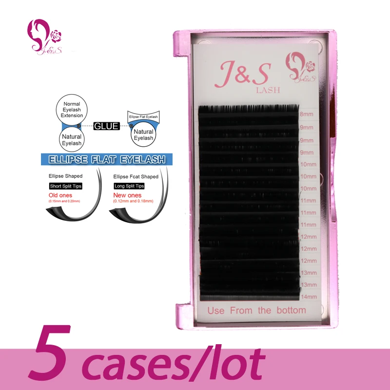 J & S 16 ROWS Mix Length Ellipse Flat False Eyelash Extensions Soft Thin Tip Flat Roots Saving Time Recomended by Technicians
J & S 16 ROWS Mix Length Ellipse Flat False Eyelash Extensions Soft Thin Tip Flat Roots Saving Time Recomended by Technicians