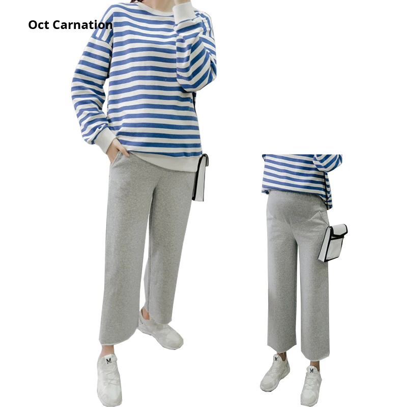 Light Gray Wide Leg Pregnant Mom Pant Maternity High Waist Trousers With Pockets Knitted Cotton Maternity Pants Plus Size
Light Gray Wide Leg Pregnant Mom Pant Maternity High Waist Trousers With Pockets Knitted Cotton Maternity Pants Plus Size
