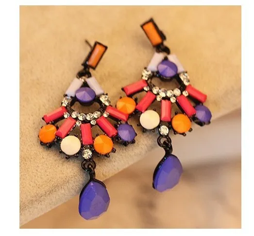 LEMOER Luxury Brand Designer Neon Colorful Party Statement Water Drop Gem Earrings Bohemian Jewelry Brincos for Women
LEMOER Luxury Brand Designer Neon Colorful Party Statement Water Drop Gem Earrings Bohemian Jewelry Brincos for Women