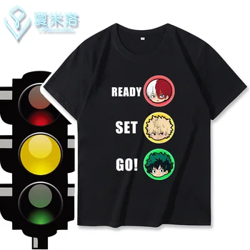 My Hero Academia Izuku Midoriya/Todoroki Shoto/Bakugou Katsuki Cosplay Costumes Traffic Light Pure Cotton Short-Sleeve T-Shirt
My Hero Academia Izuku Midoriya/Todoroki Shoto/Bakugou Katsuki Cosplay Costumes Traffic Light Pure Cotton Short-Sleeve T-Shirt