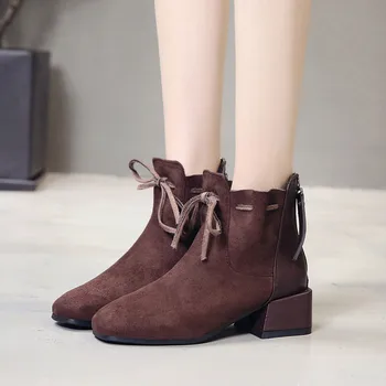 Vogue Women Boots Winter Floack Ankle Boots Zipper Female Shoes Casual Square Heel Boots Size 25-28 Botas Mujer Invierno
Vogue Women Boots Winter Floack Ankle Boots Zipper Female Shoes Casual Square Heel Boots Size 25-28 Botas Mujer Invierno