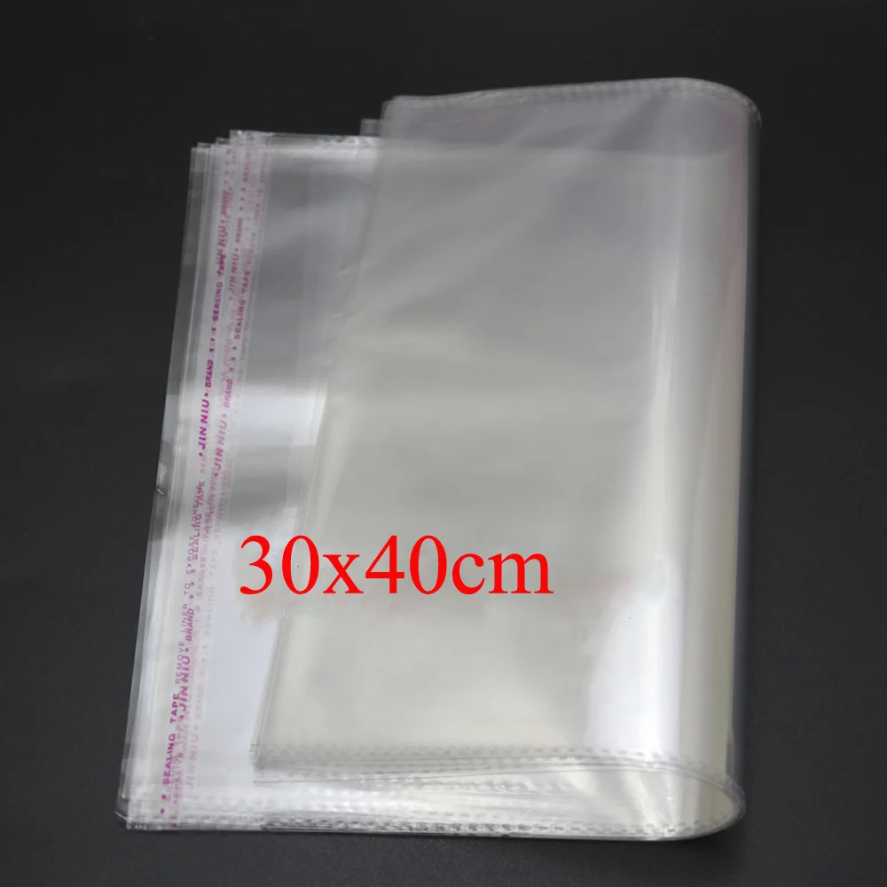 100Pcs transparent self-adhesive sealed plastic OPP bag packaging bag jewelry gift toy sundries storage bag 30x40cm
100Pcs transparent self-adhesive sealed plastic OPP bag packaging bag jewelry gift toy sundries storage bag 30x40cm