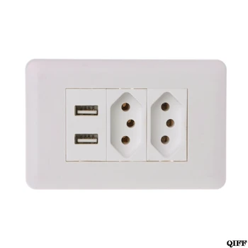 15A WallDouble Standard Power Socket Adapter Dual Ports USB Charger Panel 5V 2.1A Mar28
15A WallDouble Standard Power Socket Adapter Dual Ports USB Charger Panel 5V 2.1A Mar28