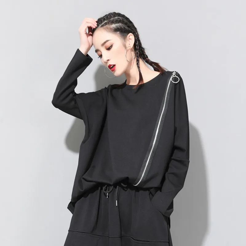 18003 personality t-shirt women's shirts girl spring new zipper loose large size t-shirt long-sleeved women t shirts girl
18003 personality t-shirt women's shirts girl spring new zipper loose large size t-shirt long-sleeved women t shirts girl