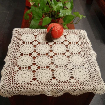 Square Crocheted Table Cloth /Handmade hook flowers cotton hollow lace/ Many Uses placemat Pads/ Vintage Europe Style Size 60cm
Square Crocheted Table Cloth /Handmade hook flowers cotton hollow lace/ Many Uses placemat Pads/ Vintage Europe Style Size 60cm