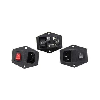 3D Printer Parts 15A 250V Power Switch AC Power Outlet With Red Triple Rocker Switch Fused Module Plug
3D Printer Parts 15A 250V Power Switch AC Power Outlet With Red Triple Rocker Switch Fused Module Plug