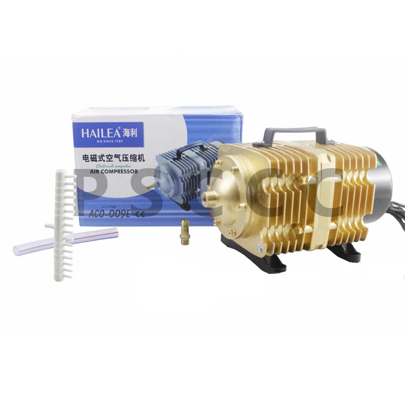 NEW 140L/min Hailea ACO-009E Electromagnetic Air pump 160W Air Compressor Septic Fish Tank Aquarium tank Oxygen for Fish tank
NEW 140L/min Hailea ACO-009E Electromagnetic Air pump 160W Air Compressor Septic Fish Tank Aquarium tank Oxygen for Fish tank
