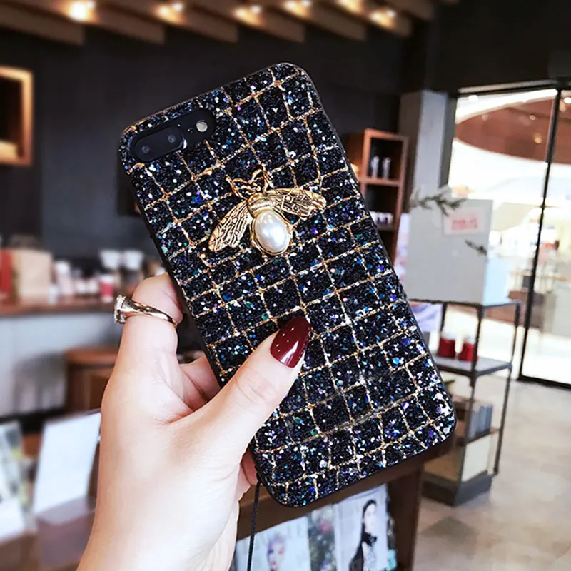 Abbery 3D Brand Cute Bee Bling Glitter Phone Case for iPhone 6 6s 7 8 Plus X XR XS Max Luxury Coque Funda Cover For Lady Girls
Abbery 3D Brand Cute Bee Bling Glitter Phone Case for iPhone 6 6s 7 8 Plus X XR XS Max Luxury Coque Funda Cover For Lady Girls