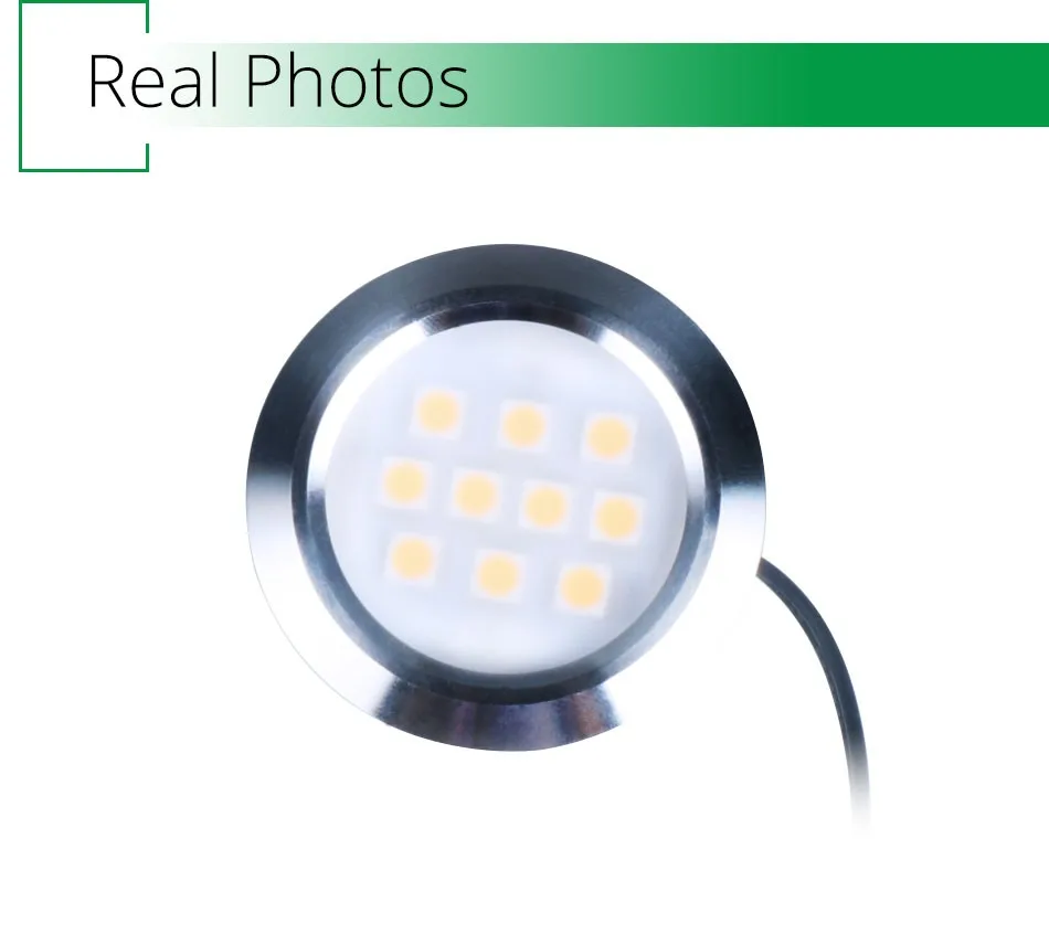 LED Under Cabinet Light Round Closet Shelf Lighting Under Kitchen Cupboard Lamps 220V Counter Showcase Bookshelf Exhibition Lamp2