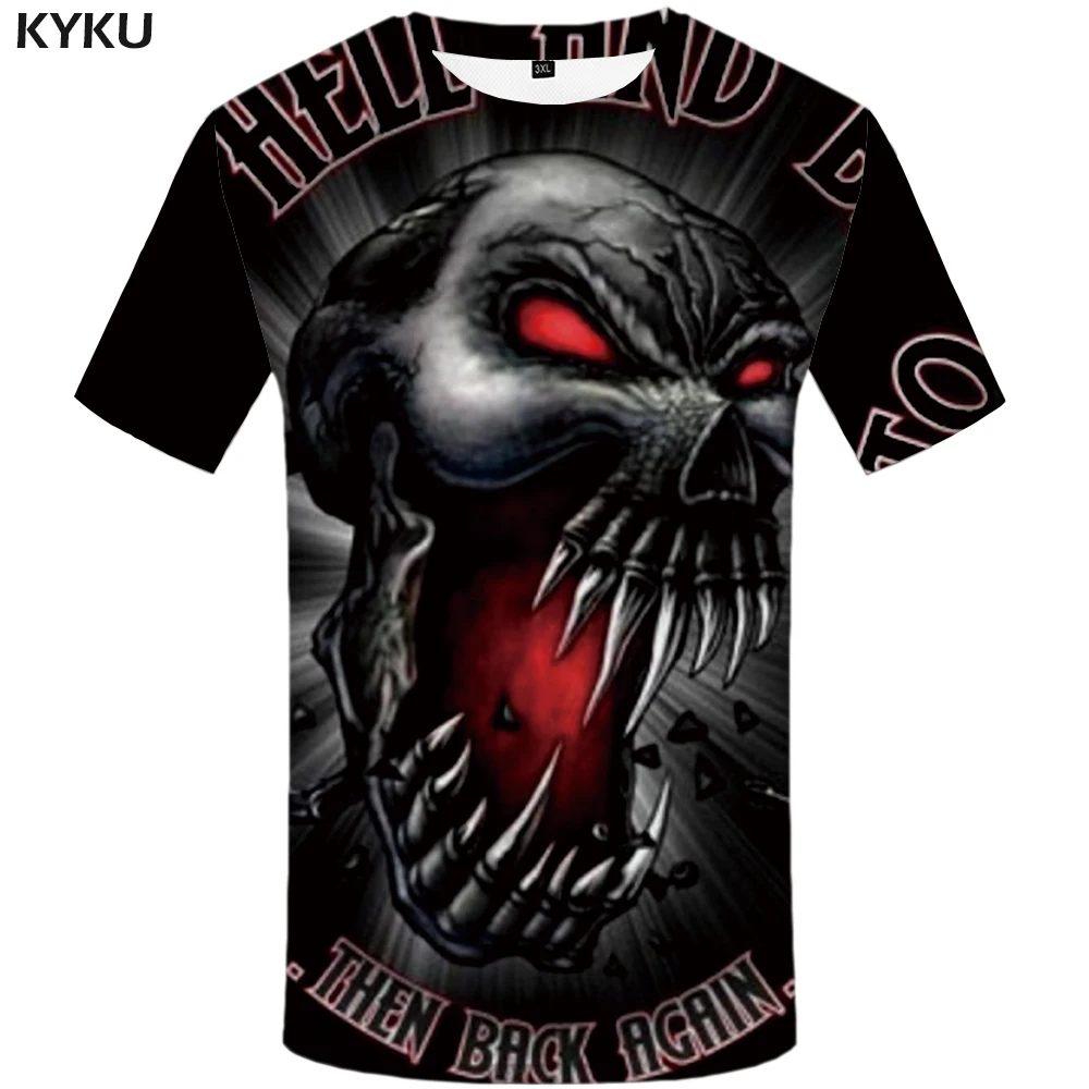 KYKU Brand Skull T-shirt Men Blood Tshirt Black Anime Clothes Angry 3d Casual Print T Shirt Punk Rock Mens Clothing Summer Tops
KYKU Brand Skull T-shirt Men Blood Tshirt Black Anime Clothes Angry 3d Casual Print T Shirt Punk Rock Mens Clothing Summer Tops