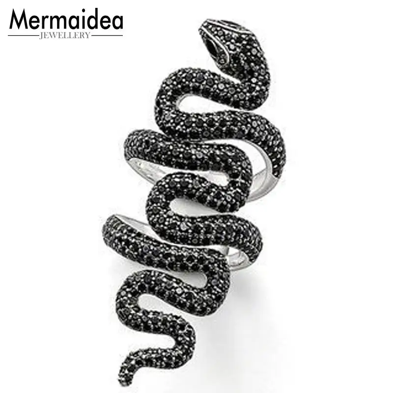 Silver Black CZ Pave Openable Double-Ringed Snake Rings Long Open Mouth Snake Ring Jewelry Gift for Women Men
Silver Black CZ Pave Openable Double-Ringed Snake Rings Long Open Mouth Snake Ring Jewelry Gift for Women Men
