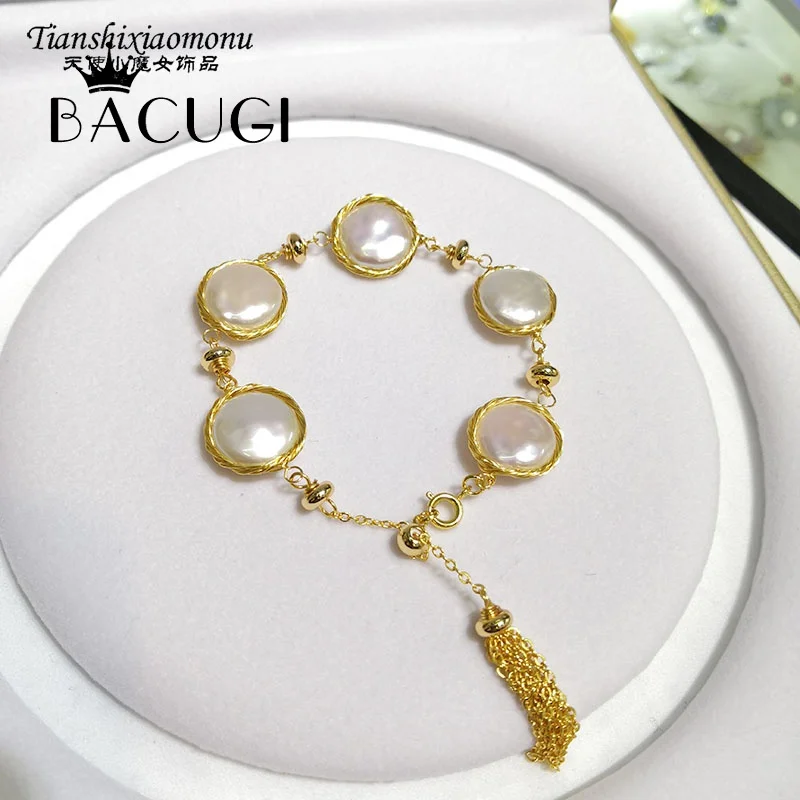2019 New 14KGF Handmade Women Bracelet Freshwater White Pearl Special Design Fine Jewelry Customized for Lady
2019 New 14KGF Handmade Women Bracelet Freshwater White Pearl Special Design Fine Jewelry Customized for Lady